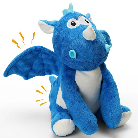 Juguete de peluche para perro Loncoldy Dinosaurio chirriante para masticar