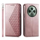 thumbnail image 2 of Funda Flip FOXDOCK para OPPO Reno 12F 4G , Estilo Billetera con Diseño Rombo, Correa de Mano y Soporte, Uso Diario, 2 of 5