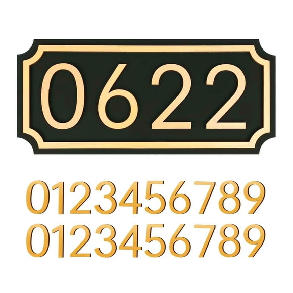 Números para casa KAZONS de acrílico 0-9 para placas de dirección exteriores