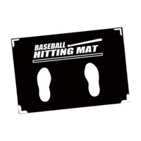 Magideal - Alfombrilla De Goma Para Bateo De Béisbol, Equipo De Práctica De Bateo, Alfombrilla De Entrenamiento De Postura De Bateo Para Principiantes De Béisbol 40X60Cm
