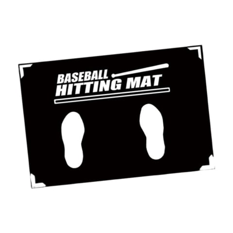 Magideal - Alfombrilla De Goma Para Bateo De Béisbol, Equipo De Práctica De Bateo, Alfombrilla De Entrenamiento De Postura De Bateo Para Principiantes De Béisbol 40X60Cm