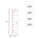 thumbnail image 3 of Biblioteca 2 Puertas Office Cartagena 181,5x55,1x26,5 Cm, 3 of 3
