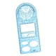 thumbnail image 1 of Suministros De Regla Geométrica Multifuncional Plantilla De Dibujo De Matemáticas De Oficina Azul Alto, 1 of 5
