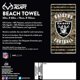 thumbnail image 2 of Toalla de Playa Unisex Northwest NFL Las Vegas Raiders 30" x 60", 2 of 3