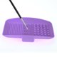 thumbnail image 3 of Unique Bargains 1 Pc Limpiador de Brochas de Maquillaje Cuadrado Esponja Púrpura, 3 of 5