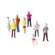 thumbnail image 1 of 100 Piezas Pintadas Modelo Tren Personas Figuras Pasajero Escala TT (1 A 100), 1 of 4