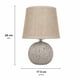 thumbnail image 3 of Lampara De Velador Lampara De Mesa Elegante gris 1, 3 of 4