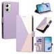 thumbnail image 1 of Funda Cartera Tricolor para Motorola Moto G14 con Soporte, Morado, 1 of 6