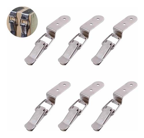 Genérico - Pack 6 Cierre Clamp Tirador Rápido Mecanismo Resorte Muebles