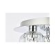 thumbnail image 5 of Lámpara de techo Elegant Lighting Graham 3 Light Chrome, 5 of 8