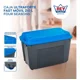 thumbnail image 5 of Caja Baúl 210 Litros Gris Con Tapa Azul Reyplast Ultraforte Resina Plástica, 5 of 8