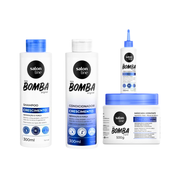 Salon Line Kit para el crecimiento del Cabello original SOS Bomba