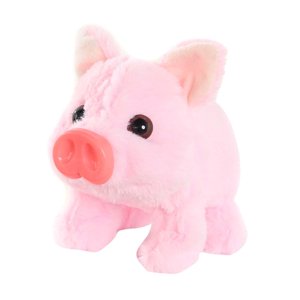 Magideal - Cerdo De Peluche, Juguete Electrónico, Mascota Lechón Interactiva, Divertido Juguete De Peluche Interactivo Animado Para Regalo De Cumpleaños De Niñas Rosa
