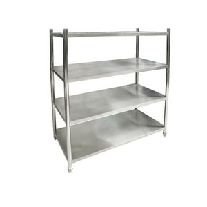 Imahe - Estantería Acero Inox Lisa 150X60X155 Cm