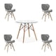 thumbnail image 1 of Comedor Mesa Redonda de Vidrio Gris, 1 of 5