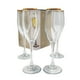 thumbnail image 3 of Set de Copas 4 Piezas de Vidrio Borde Dorado, 3 of 3