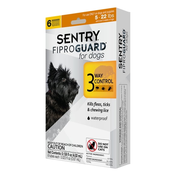 Tratamiento Antipulgas y Garrapatas para Perros Fiproguard Suministro para 6 Meses 2.04 ml