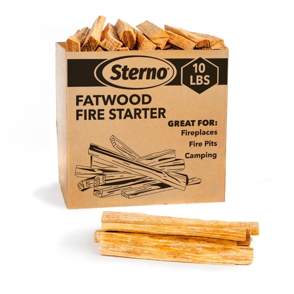 Fire Starter Sticks Sterno Fatwood, 4,5 kg, madera de pino totalmente natural