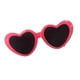thumbnail image 1 of par de gafas de sol con montura tipo corazon para mu?ecas americanas de 18 '' rosa rojo, 1 of 3