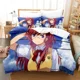 thumbnail image 1 of New Kawaii Waiting in the Summer Bedding Set Cartoon three-piece set Adult Kid Bedroom Duvet cover Sets bedding set Bed Sheets, 1 of 5
