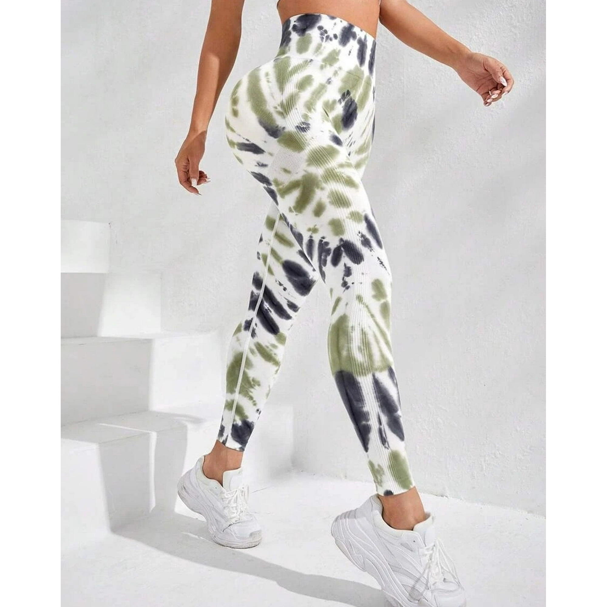 Flix Spa - Calzas Deportivas Push Up Mujer Estampado Manchado