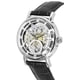 thumbnail image 4 of Reloj Analógico Ingersoll The Herald Correa De Cuero Gris Esfera Esqueleto Plateada Automático Hombre, 4 of 6