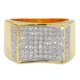thumbnail image 2 of Anillos de Lujo Bling de Moda Punky Rapero para Hombre Chapados en Oro de 14K Brillantes de Compromiso Hip Hop con Circonia Cúbica Anillos para Hombre, 2 of 8