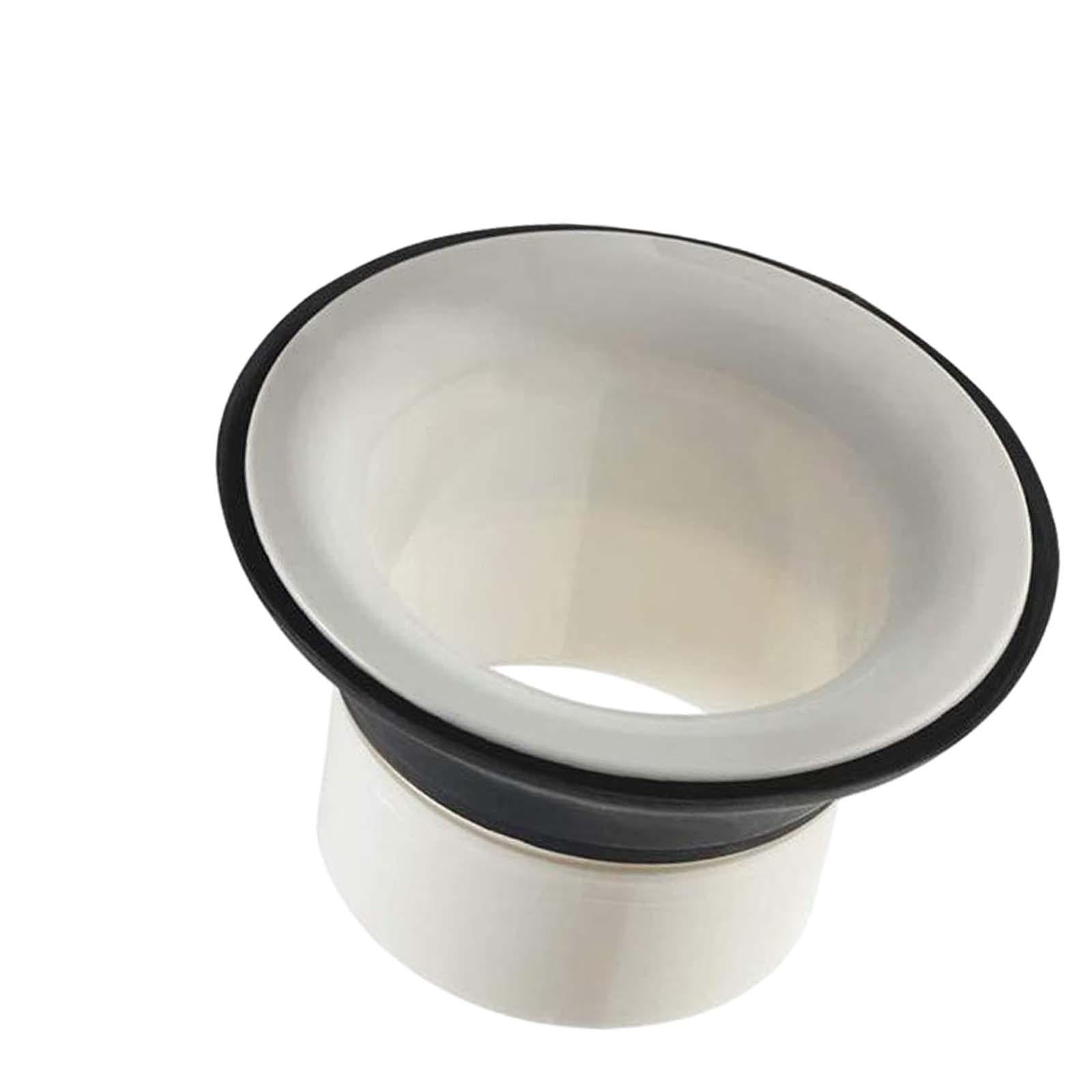 Magideal - Drum Hole Amplificador Bajo Batería Mejora Sonido Protector Goma Reducción Ruido Instalación Fácil Función Accesorio Adecuado Para Bateristas Presenta Blanco