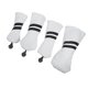 thumbnail image 4 of Golf Club Head Cover Fundas Protectoras Con Etiquetas Cuello Largo Resistente Al Agua Blanco, 4 of 5