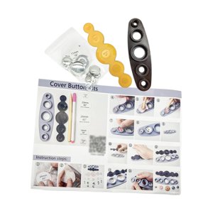 Magideal - Herramienta Universal Para Botones De Cubierta Herramienta De Botón De Cubierta Automática Hacer Propios Botones Cubiertos Herramienta De Botón Casera Con Botones