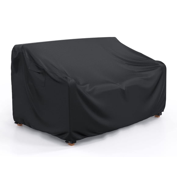 Funda de sofá de patio BROSYDA impermeable para 2 plazas y exteriores, negra