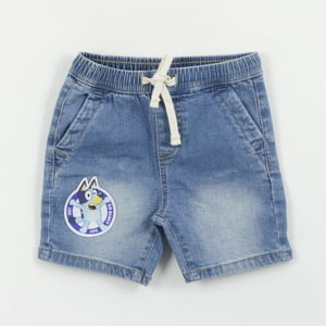 Short Niño Cordón Denim Logo Bluey