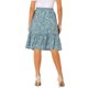 thumbnail image 3 of INSPIRE CHIC Faldas para Mujer Cintura Elástica Línea A Flowy Volantes en Capas Falda Midi Floral Azul Polvoriento L, 3 of 6