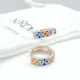 thumbnail image 4 of Aros Argollas Pride, Circonitas De Colores, Plata 925, 4 of 5