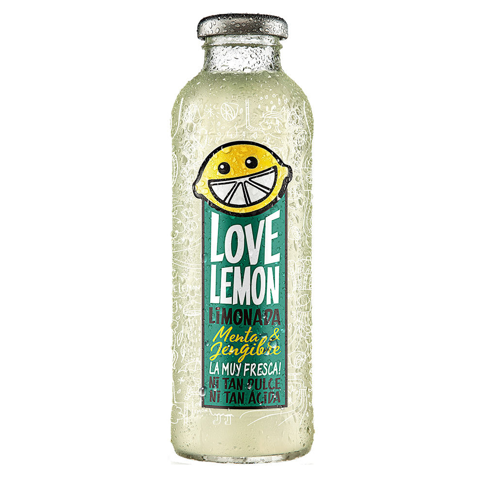 Bebida Limonada Menta Y Jengibre Botella 475 cc Love Lemon