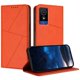 thumbnail image 1 of Funda Cartera Magnética para TCL 501 Protección Antichoque con Ranuras Naranja, 1 of 6