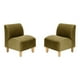 thumbnail image 1 of Set Poltrona Soft 1C Felpa 05 Verde Musgo, 1 of 5