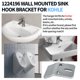 thumbnail image 5 of Soporte de gancho para lavabo de pared Dinlon para lavabos Kohler, 5 of 7