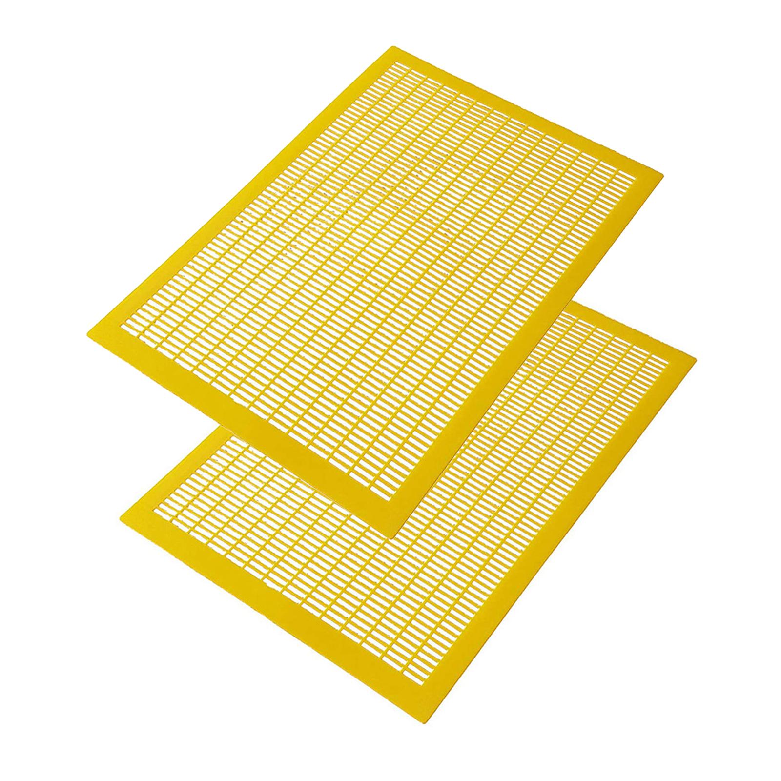Ioensy - 2X Placa Excluidora De Abejas Para Separar A Las Abejas Reinas De La Miel Apicultores Apicultura Amarilla