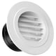 thumbnail image 1 of Cubierta de ventilación de sofito HG Power redonda de 4 pulgadas con malla, blanca, 1 of 8