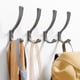 thumbnail image 1 of Gancho de Pared Metal NIFFGAFF Gris 4 Pack, 1 of 3