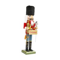 Magideal - Cascanueces De Navidad, Soldado, Estatuilla De Cascanueces, Muñeca De Madera Coleccionable, Decoración Navideña, Cascanueces De Madera Para Repisa Del