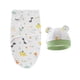 thumbnail image 1 of Newborn Swaddle And Hat Set 100% Cotton Knitted Baby Blankets Baby Receiving Blankets Stroller Soft Unisex Newborn Swaddle Wrap For Girls And Boys, 1 of 5