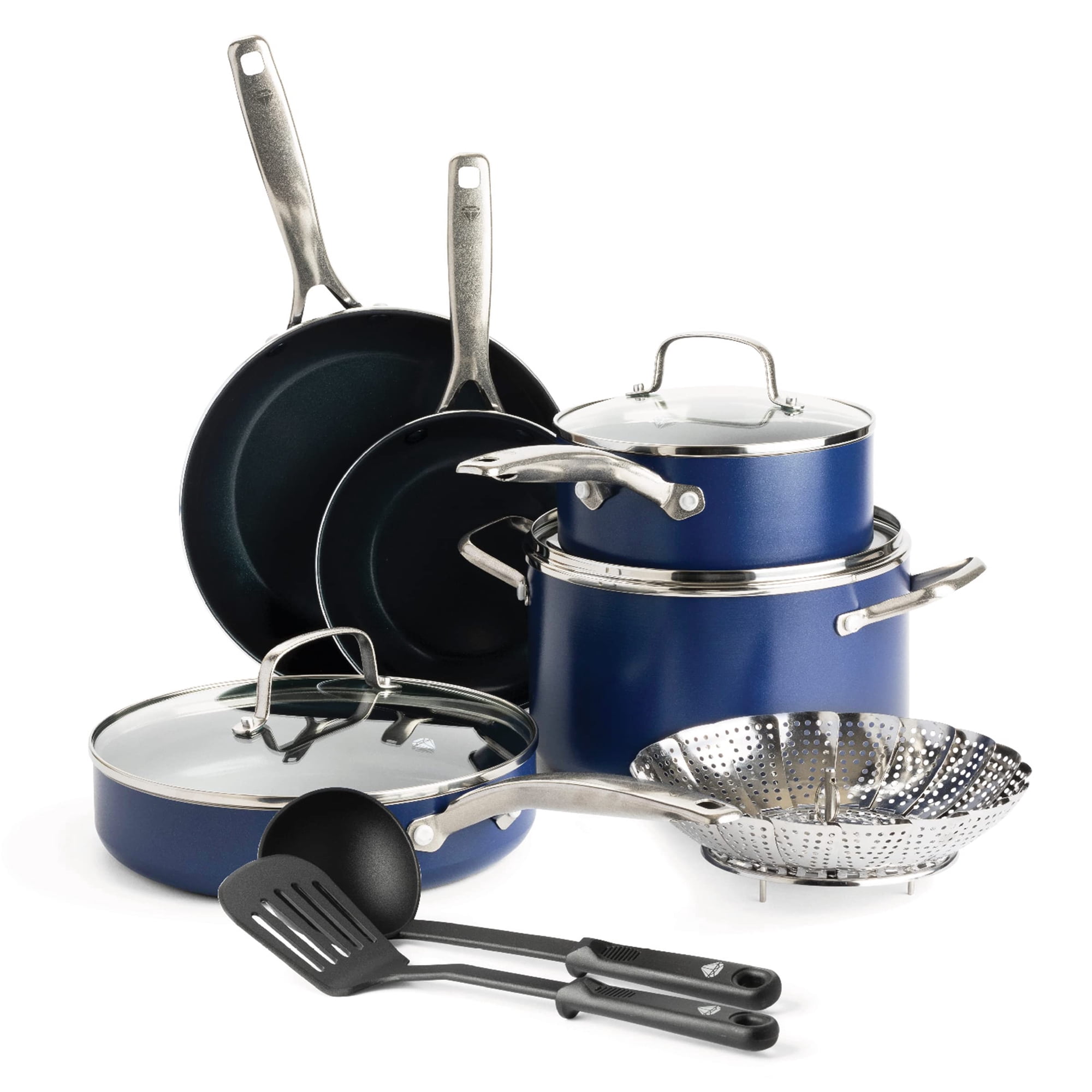 Juego De Utensilios De Cocina Blue Diamond, 11 Piezas, Cerámica Con Infusión De Diamantes