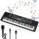 thumbnail image 1 of Teclado y piano Rfgyhet de 61 teclas con altavoz y micrófono para niños, 1 of 7