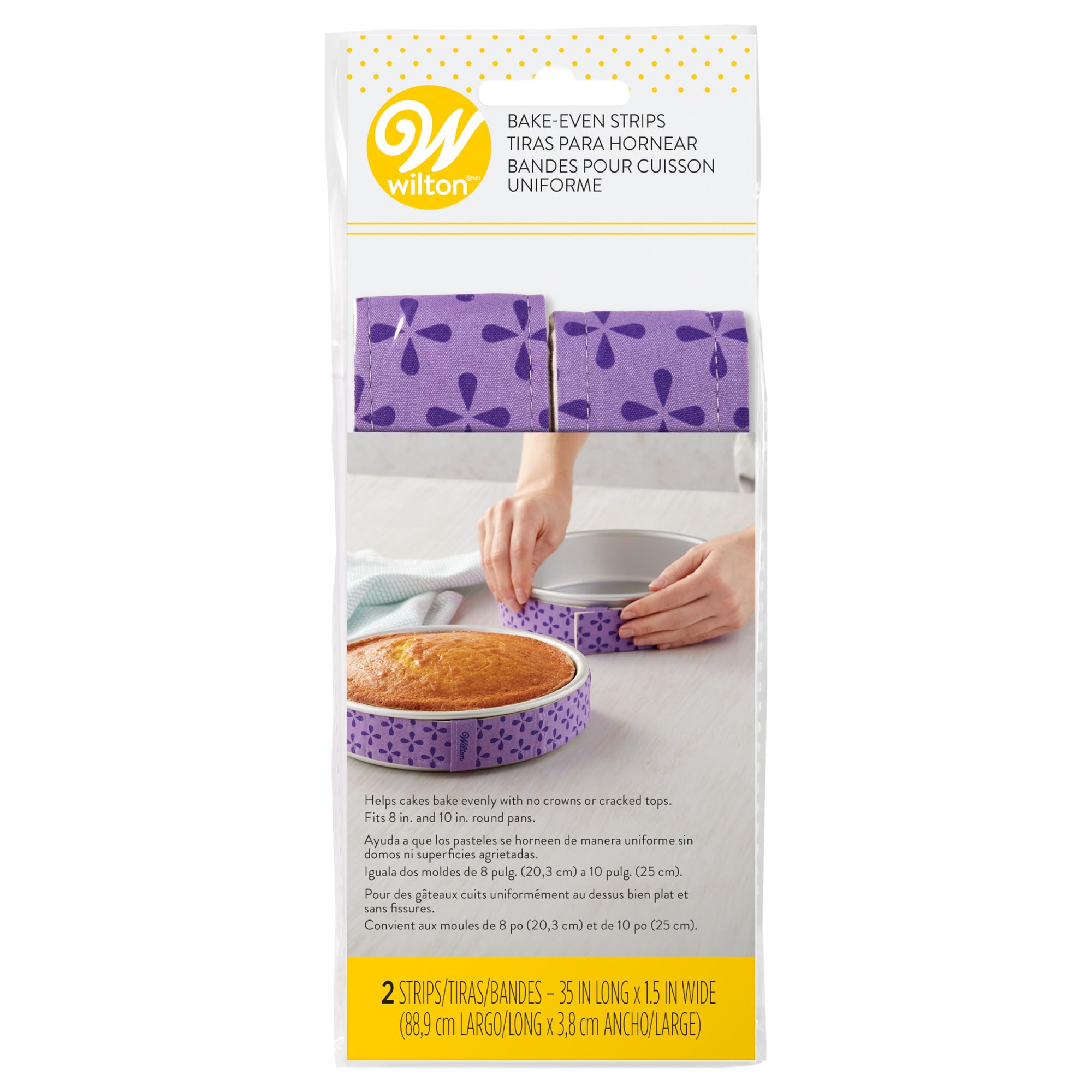 Juego De 2 Piezas Para Tartas Wilton Bake-even, Tela Morada