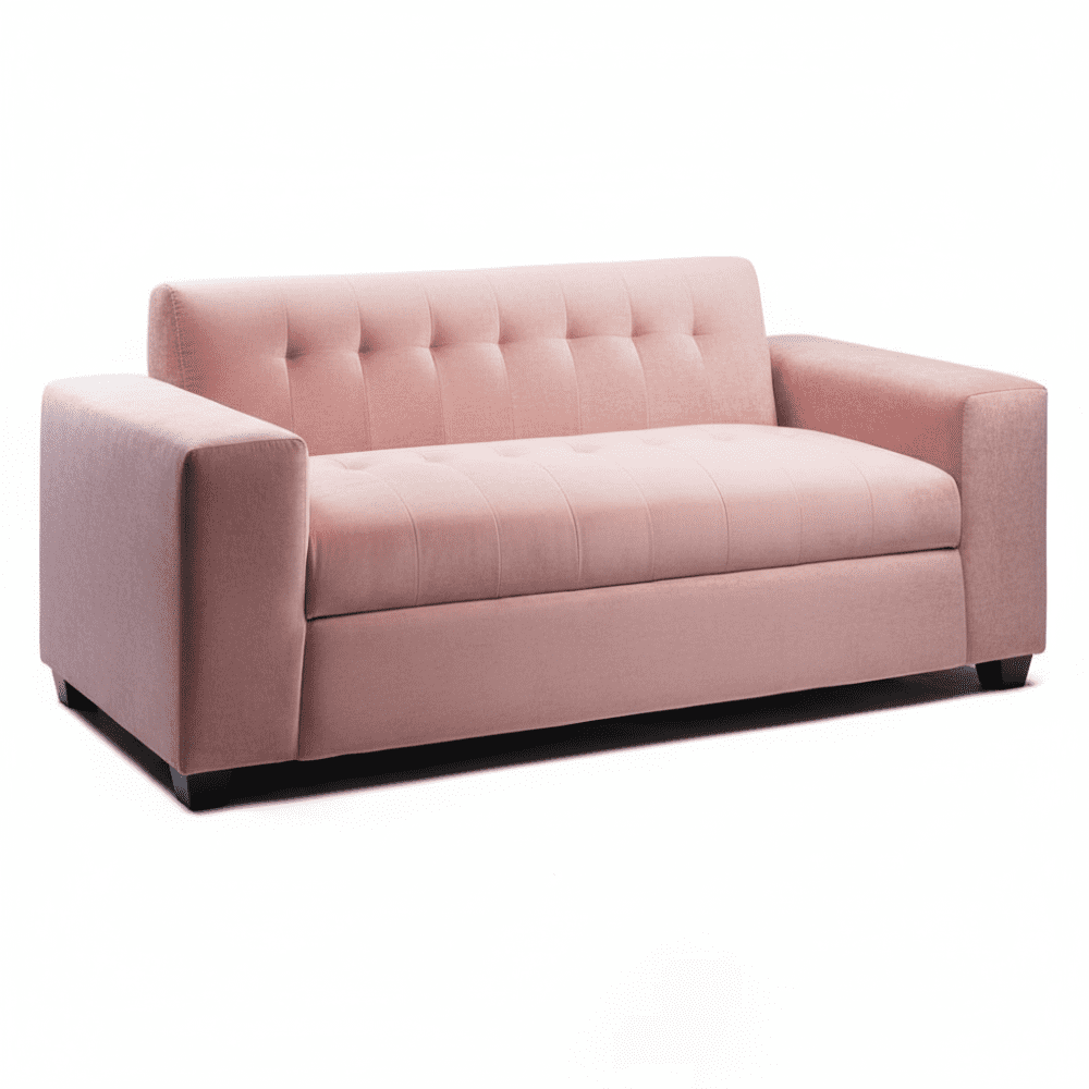 Muebles New - Sofa Tres Cuerpos Palo Rosa Felpa
