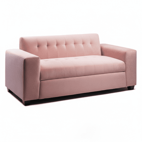 Muebles New - Sofa Tres Cuerpos Palo Rosa Felpa