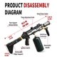 thumbnail image 2 of Soplete de Propano Potente, Regalo para Papá, Soplete de Cocina para Sellado de Filetes, Encendedor de Carbón para Fogata y Accesorios de Plancha Blackstone (Depósito No Incluido) Negro Plateado, 2 of 8