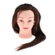 thumbnail image 1 of Cabeza De Maniquí De Cosmetología De 24,8 Pulgadas, Cabeza De Entrenamiento De Peluquero, Marrón, 1 of 5